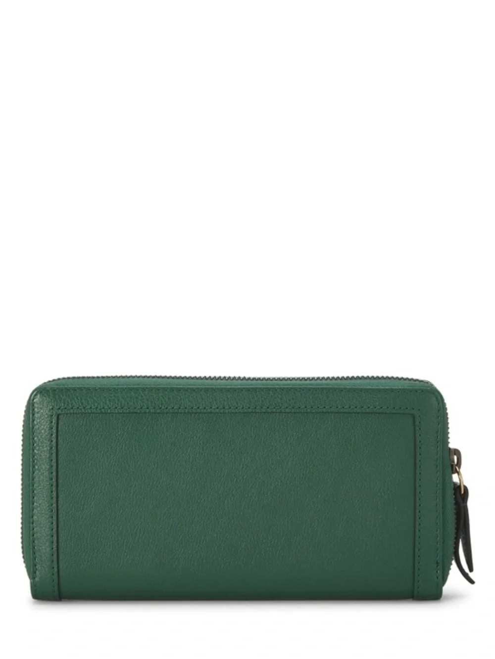 Gucci - Green Leather Bamboo Zip Around Wallet